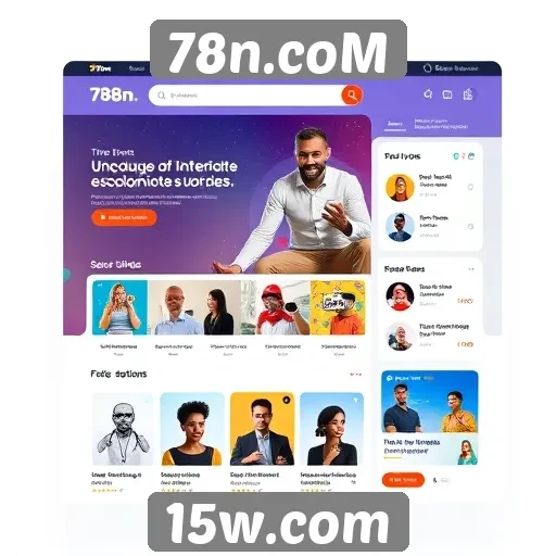 Explorando a interface do usuário do site 78n.coM